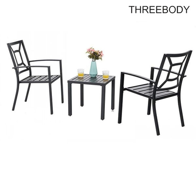 Patio Metal Arm Chairs Outdoor Garden Furniture Indoor Dining Chairs Set