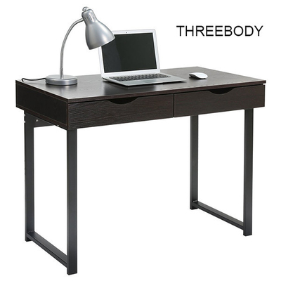 Black Modern Office Table Writing Desk With Drawers Study Home Office Furniture