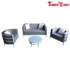 Китай Установленные софа мебели сада отдыха на открытом воздухе алюминиевая, таблица сада гостиницы и стулья компания