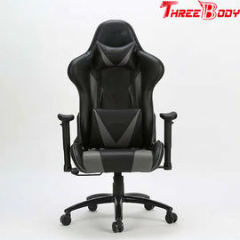 Высокий задний эргономический стул стула игры, черных и серых большой и высокорослый игры