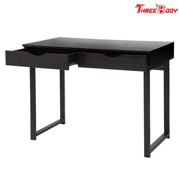 Черный современный стол сочинительства таблицы офиса с офисной мебелью домашнего офиса исследования ящиков