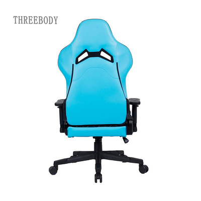 Portable Racing Gaming Chair High Density Foam Height Adjustable For Lumbar Protection
