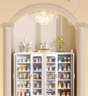Simple Indoor Multi-Layer multi-Functional Steel Shoe Cabinet For Home Entrance, Home Exterior Door, Elevator Aisle