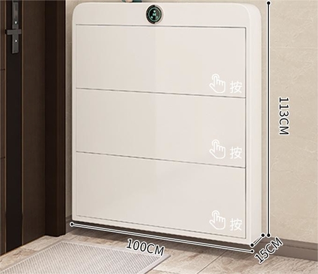 2024 New Disinfection Smart Sterilization Ultra-Thin 15cm wide Steel Shoe Storage Cabinet For Home Entrance, Aisle