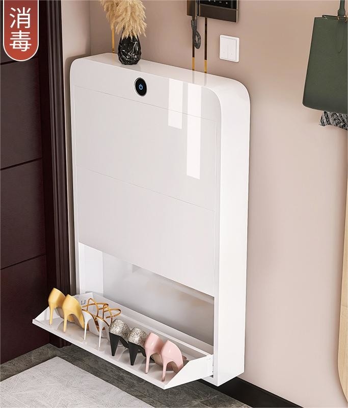 2024 New Disinfection Smart Sterilization Ultra-Thin 15cm wide Steel Shoe Storage Cabinet For Home Entrance, Aisle